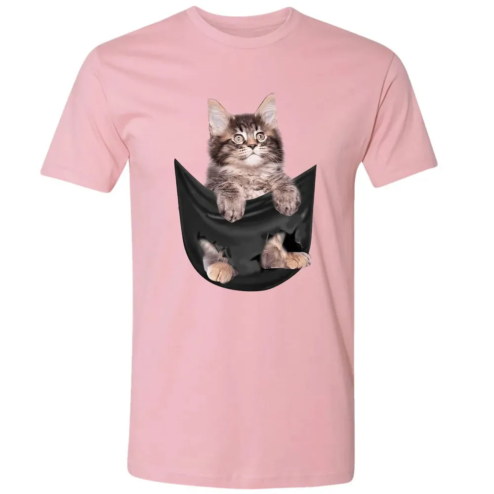 Maine Coon in pocket Premium Unisex T-shirt - 3