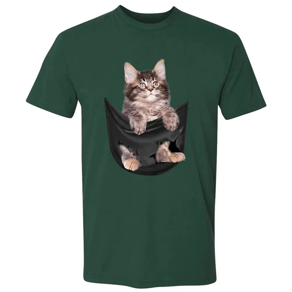 Maine Coon in pocket Premium Unisex T-shirt - 12
