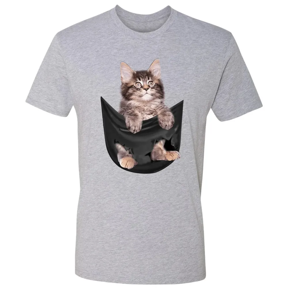 Maine Coon in pocket Premium Unisex T-shirt - 9