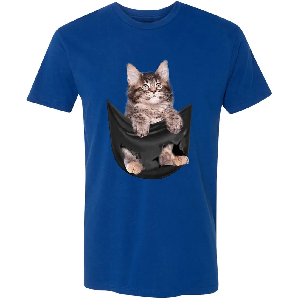 Maine Coon in pocket Premium Unisex T-shirt - 10