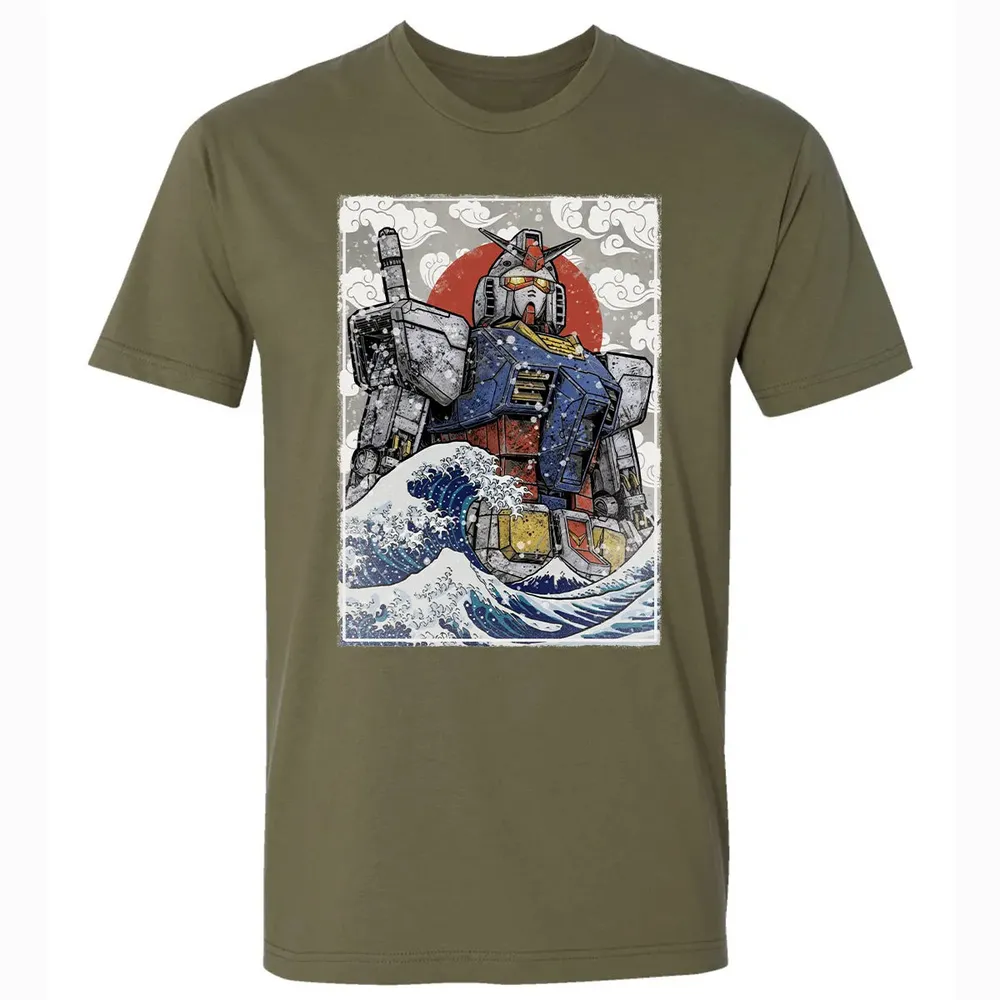 Great Wave Off Gundam Premium Unisex T-shirt - 5