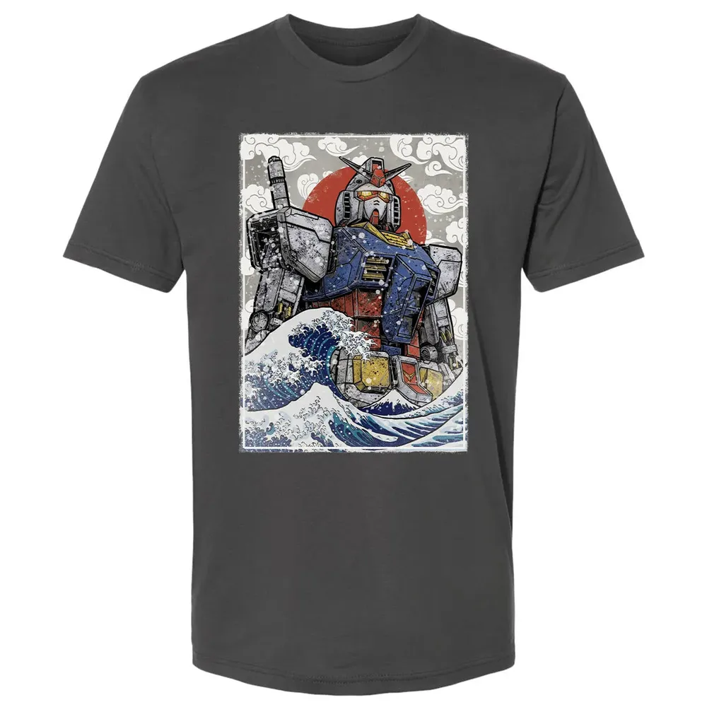 Great Wave Off Gundam Premium Unisex T-shirt - 8