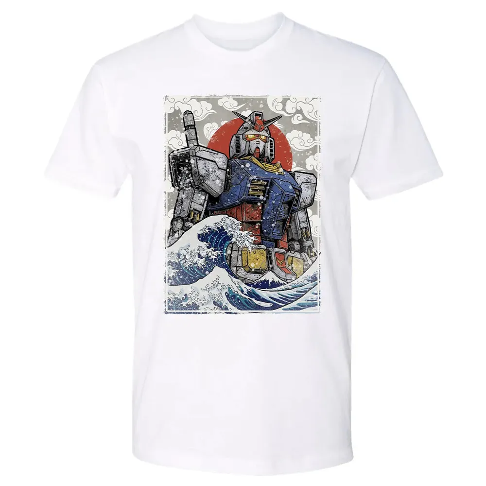 Great Wave Off Gundam Premium Unisex T-shirt - 4