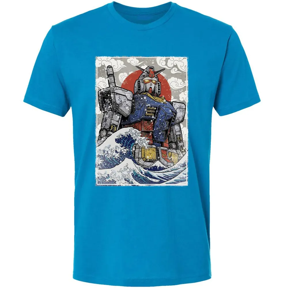 Great Wave Off Gundam Premium Unisex T-shirt - 15