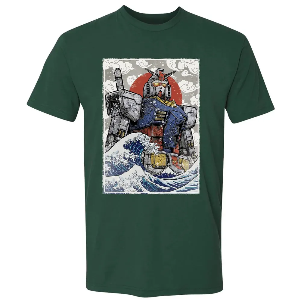 Great Wave Off Gundam Premium Unisex T-shirt - 12