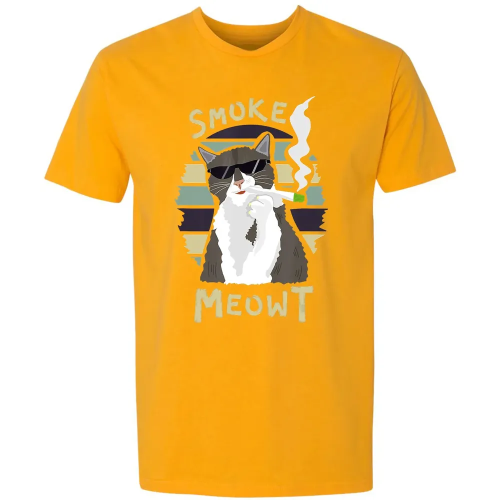 420 Cat Smoking Weed Kitten Cannabis  Gift Women Men Premium Unisex T-shirt - 11