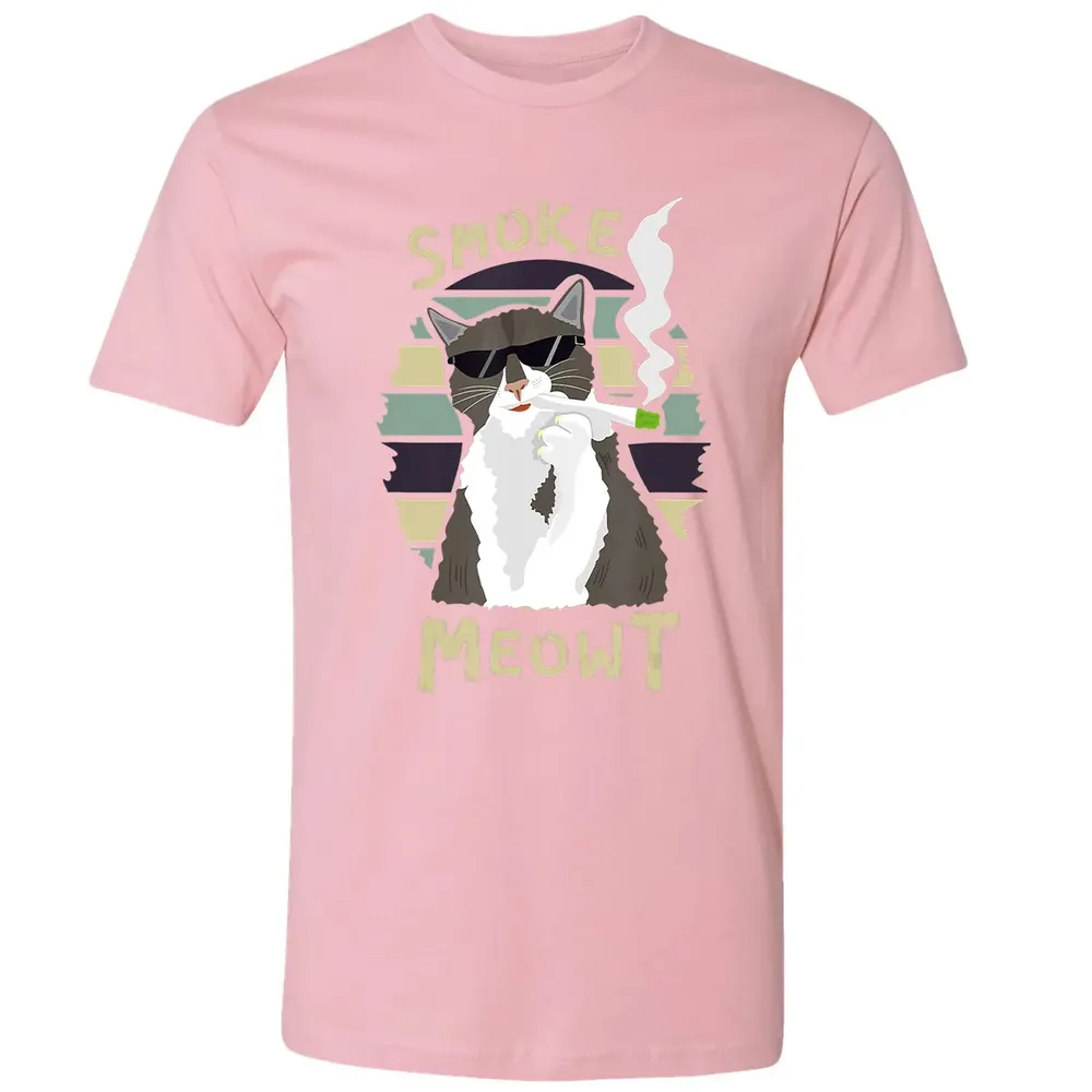 420 Cat Smoking Weed Kitten Cannabis  Gift Women Men Premium Unisex T-shirt - 3