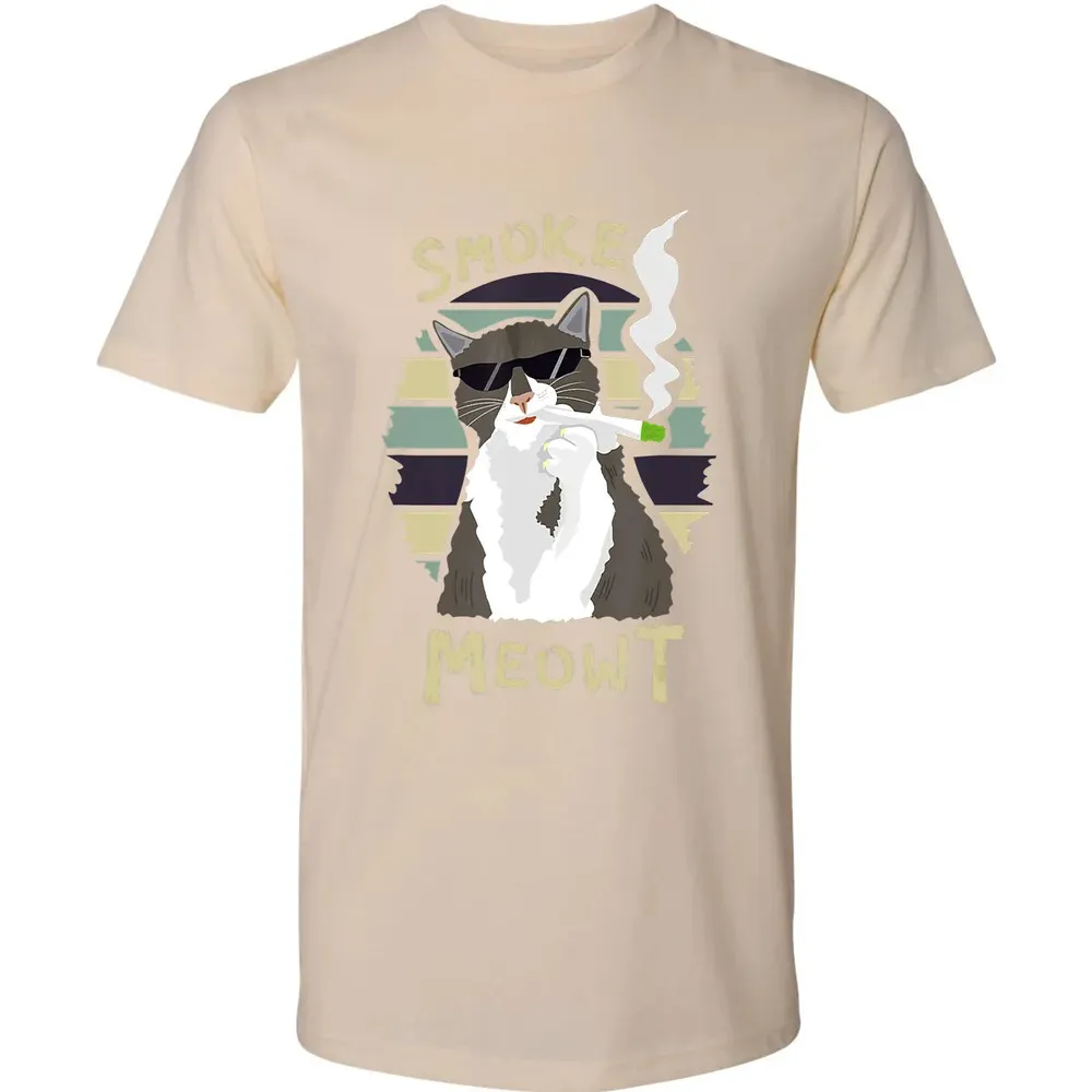 420 Cat Smoking Weed Kitten Cannabis  Gift Women Men Premium Unisex T-shirt - 13