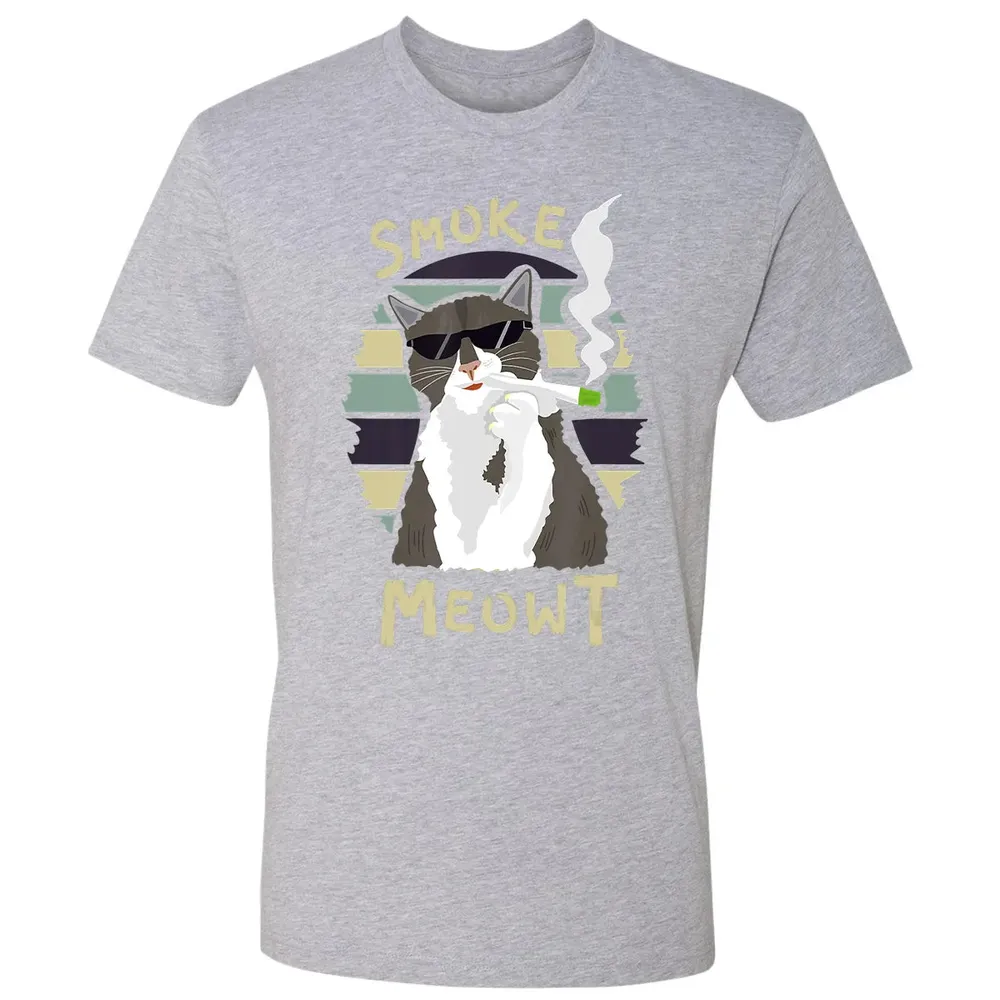 420 Cat Smoking Weed Kitten Cannabis  Gift Women Men Premium Unisex T-shirt - 9