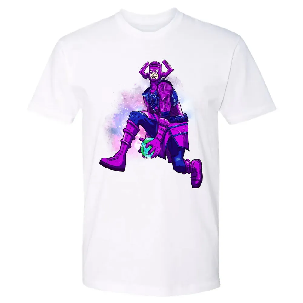 Galactus dunking earth in a black hole Premium Unisex T-shirt - 4
