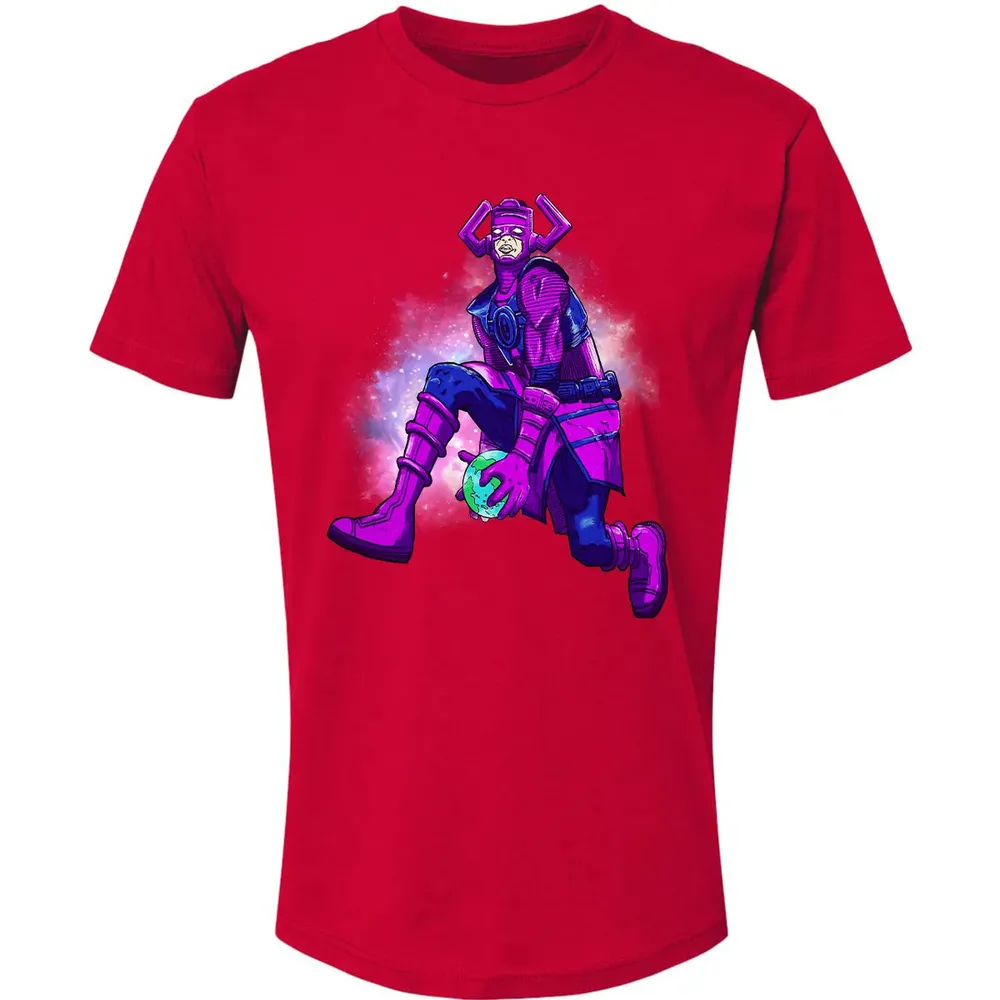 Galactus dunking earth in a black hole Premium Unisex T-shirt - 6
