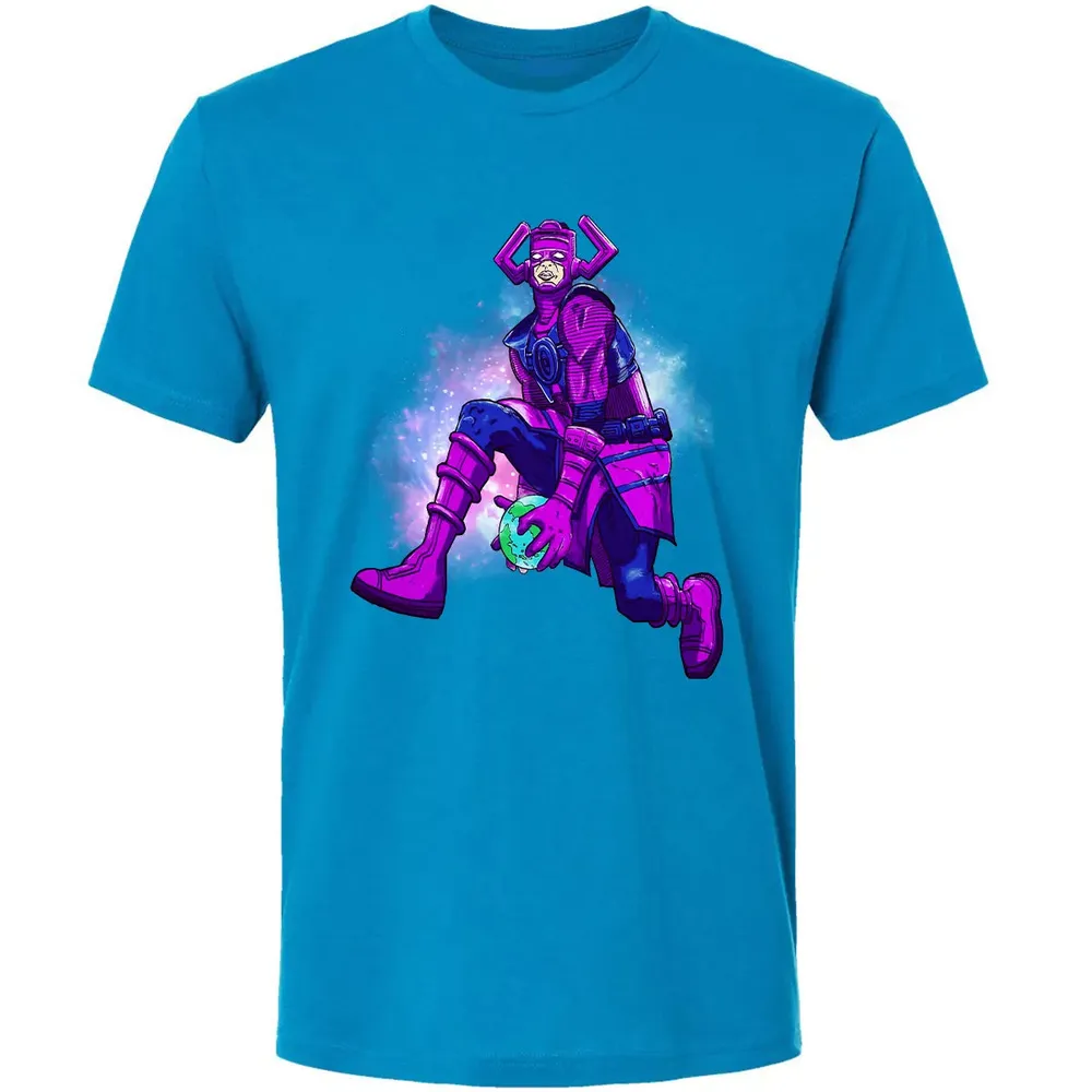 Galactus dunking earth in a black hole Premium Unisex T-shirt - 15