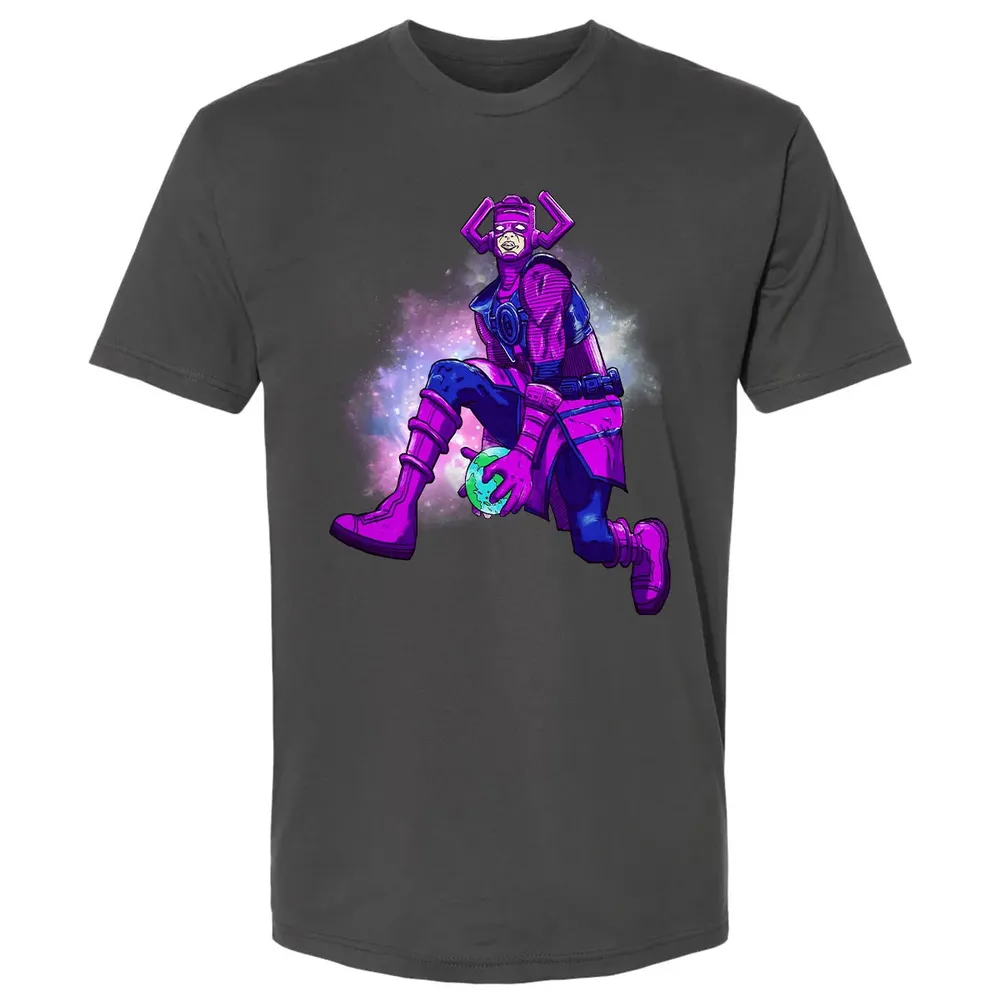 Galactus dunking earth in a black hole Premium Unisex T-shirt - 8
