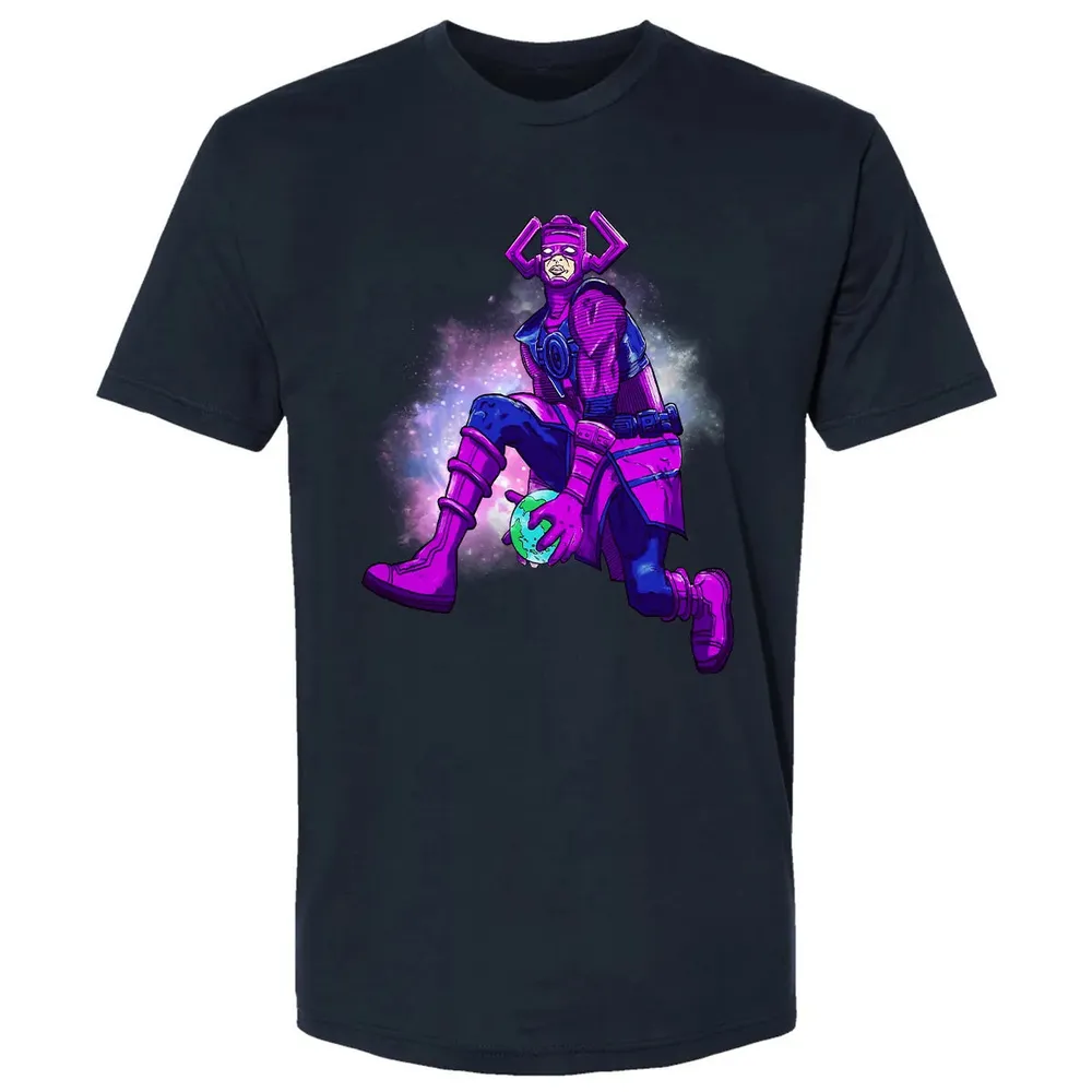 Galactus dunking earth in a black hole Premium Unisex T-shirt - 2