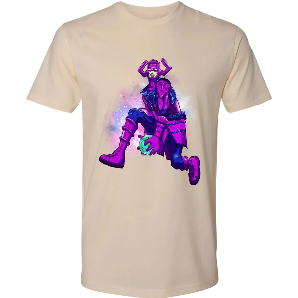Galactus dunking earth in a black hole Premium Unisex T-shirt - 13