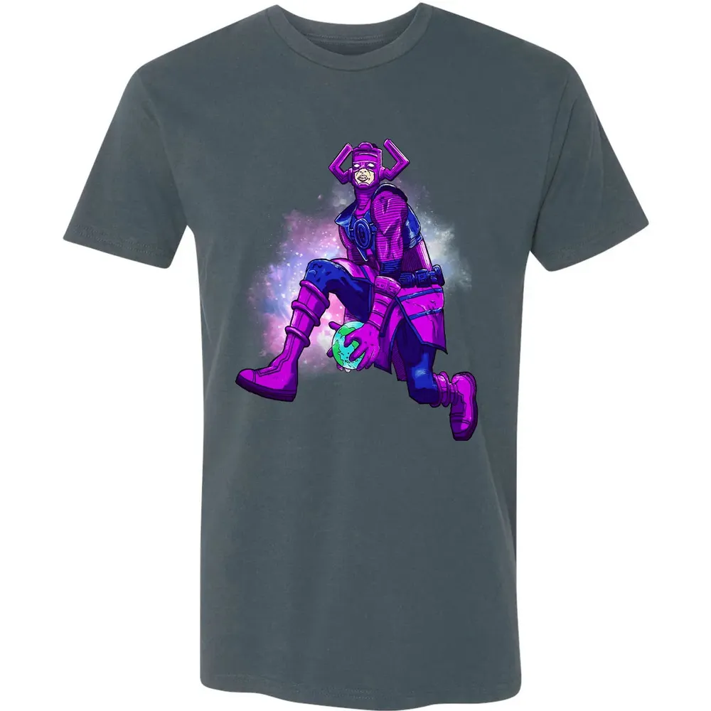 Galactus dunking earth in a black hole Premium Unisex T-shirt - 14