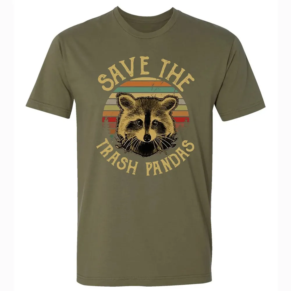 Save The Trash Pandas Premium Unisex T-shirt - 5
