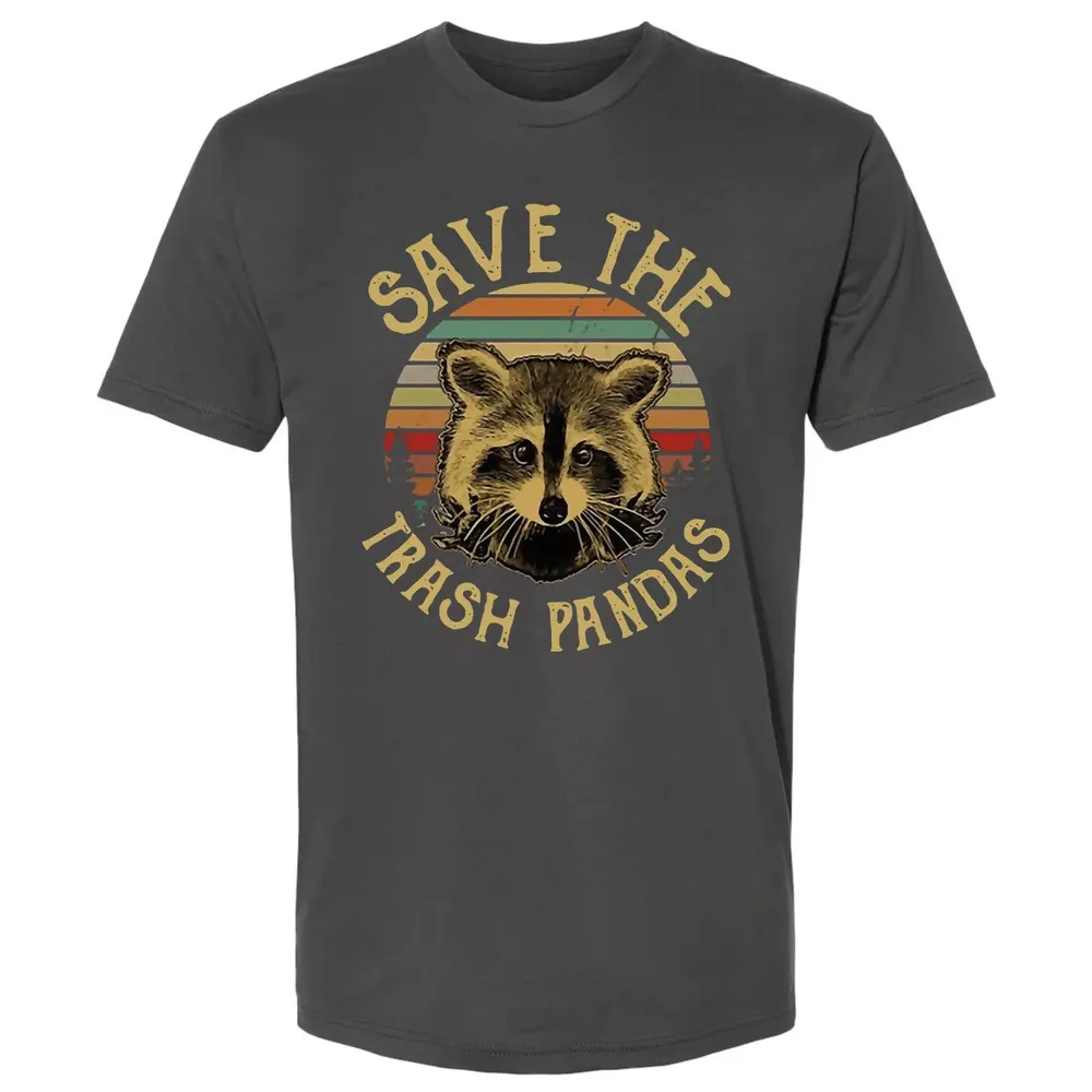 Save The Trash Pandas Premium Unisex T-shirt - 8