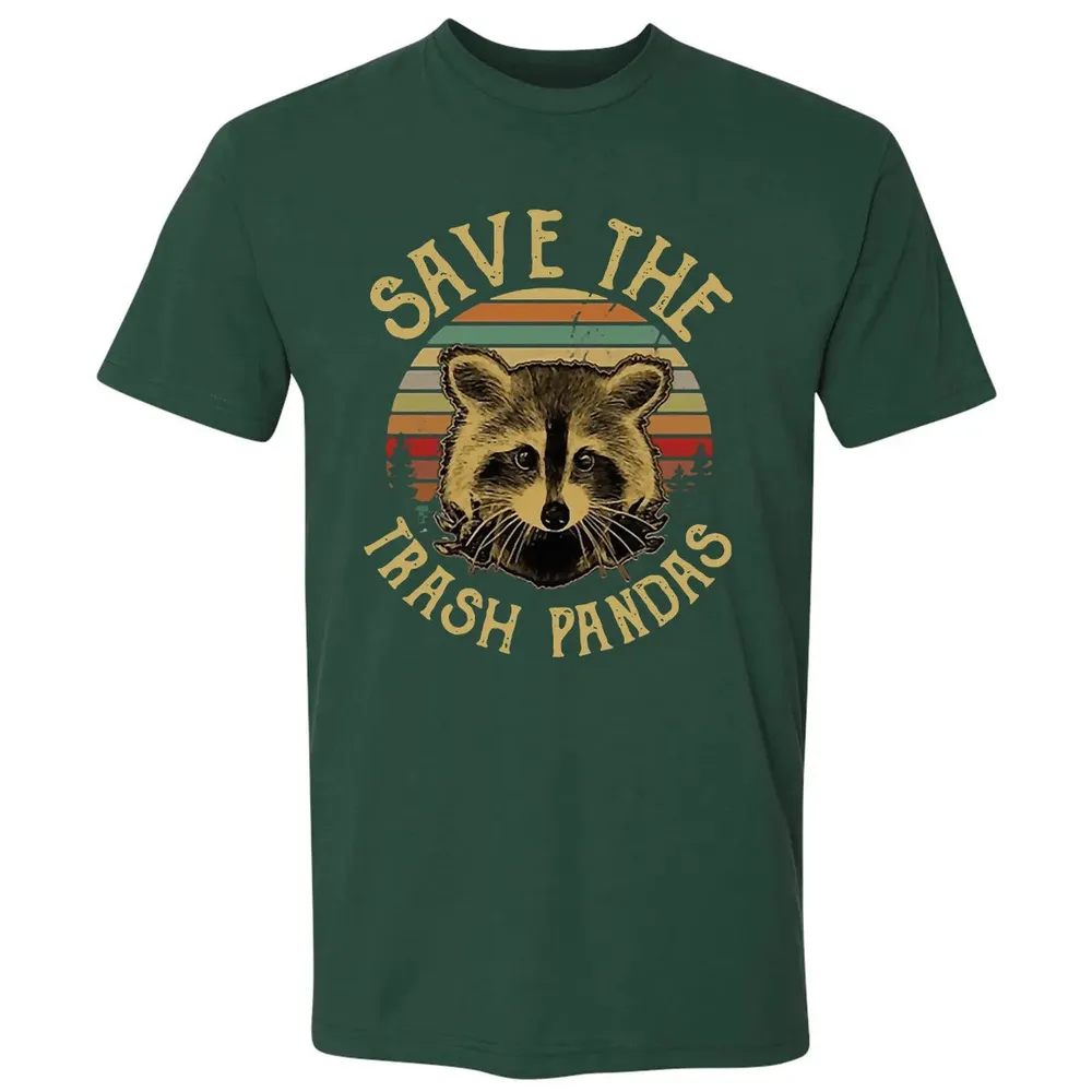 Save The Trash Pandas Premium Unisex T-shirt - 12