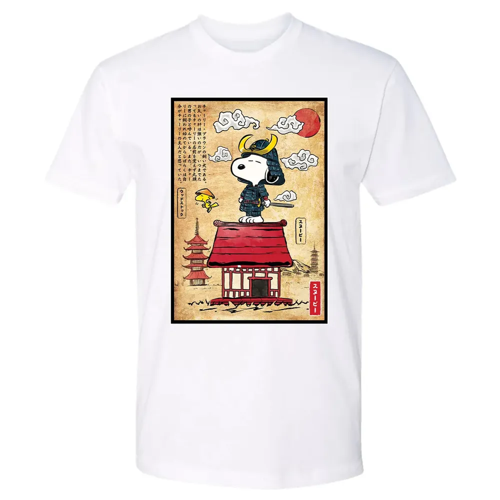Beagle Samurai in Japan Premium Unisex T-shirt - 4