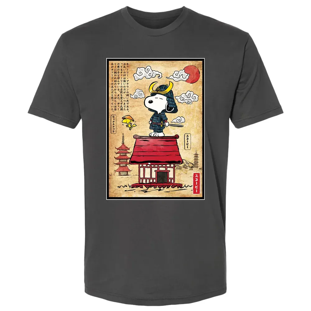 Beagle Samurai in Japan Premium Unisex T-shirt - 8