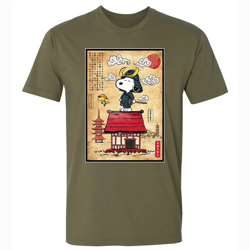 Beagle Samurai in Japan Premium Unisex T-shirt - 5