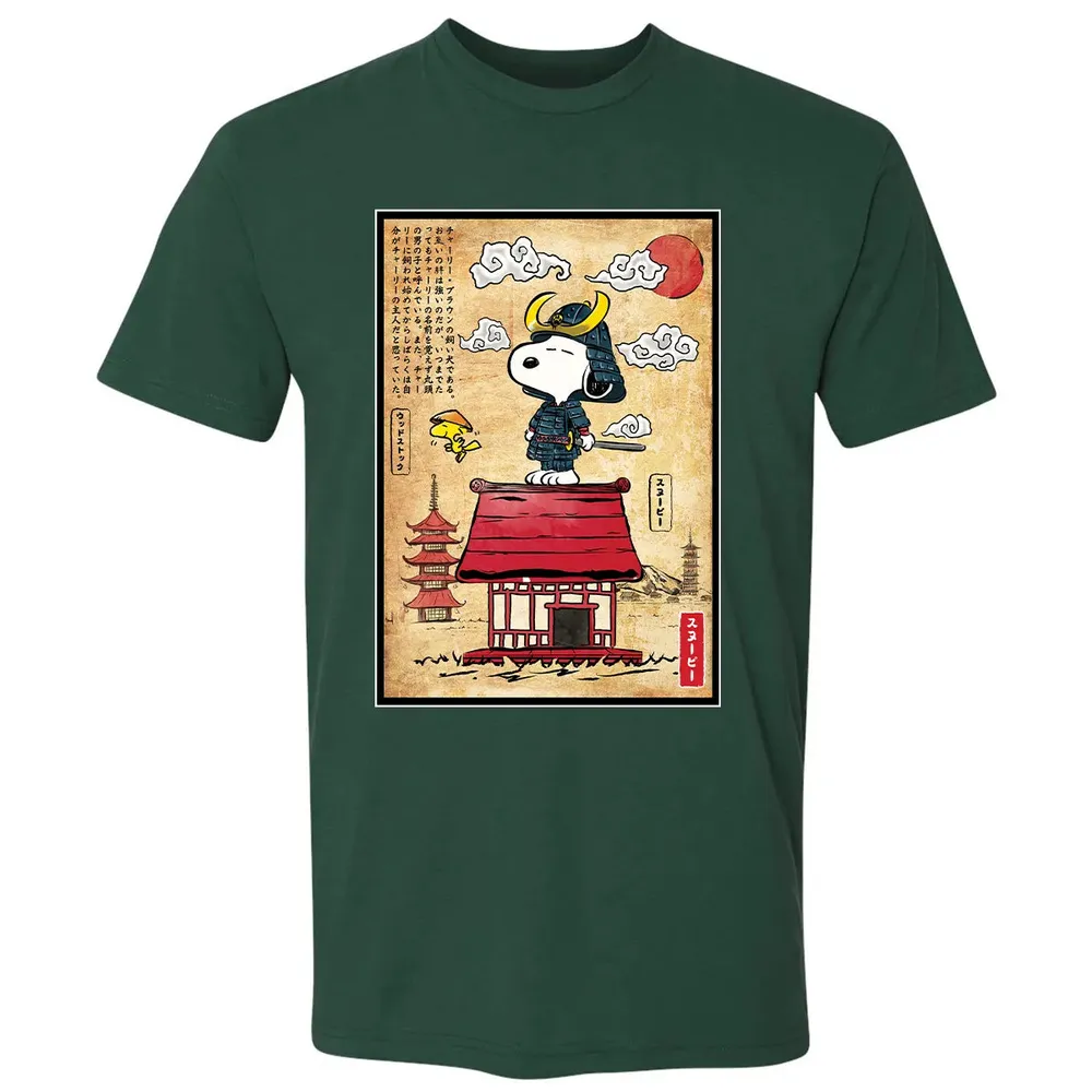 Beagle Samurai in Japan Premium Unisex T-shirt - 12
