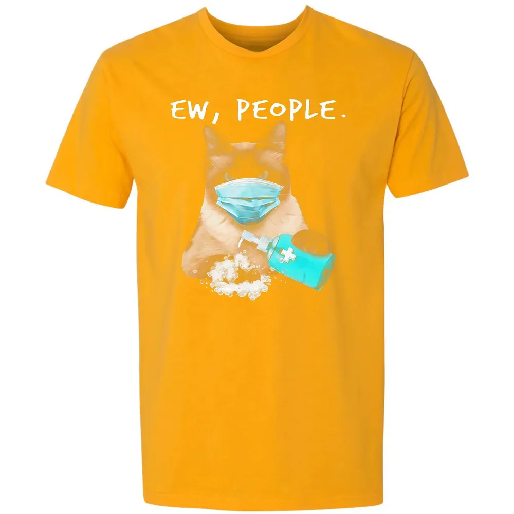 Siamese Cat Ew People Dog Wearing A Face Mask Premium Unisex T-shirt - 11