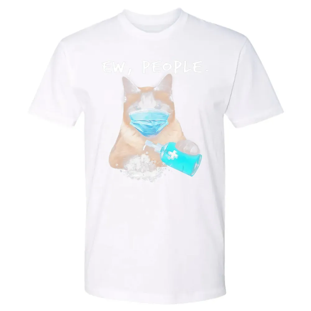Siamese Cat Ew People Dog Wearing A Face Mask Premium Unisex T-shirt - 4