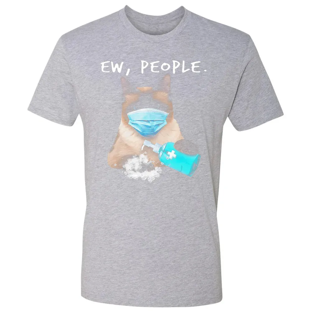 Siamese Cat Ew People Dog Wearing A Face Mask Premium Unisex T-shirt - 9