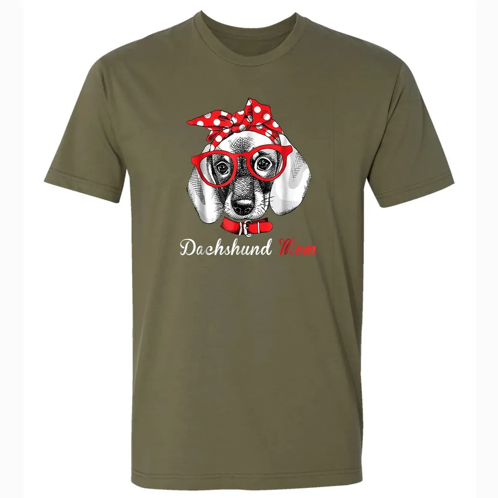 Dachshund Mom  for Doxie Wiener Lovers Mothers Day Gift Premium Unisex T-shirt - 5