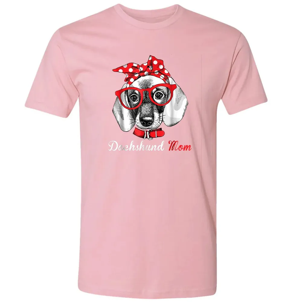 Dachshund Mom  for Doxie Wiener Lovers Mothers Day Gift Premium Unisex T-shirt - 3