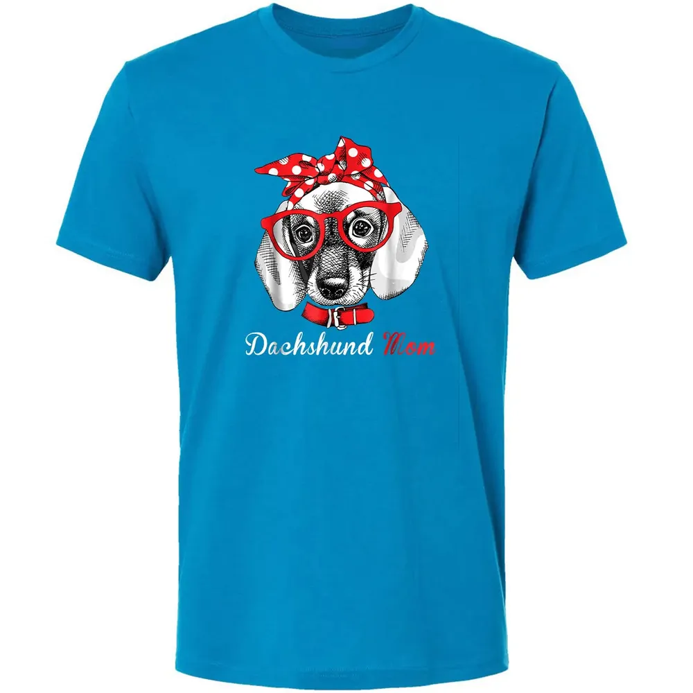 Dachshund Mom  for Doxie Wiener Lovers Mothers Day Gift Premium Unisex T-shirt - 15