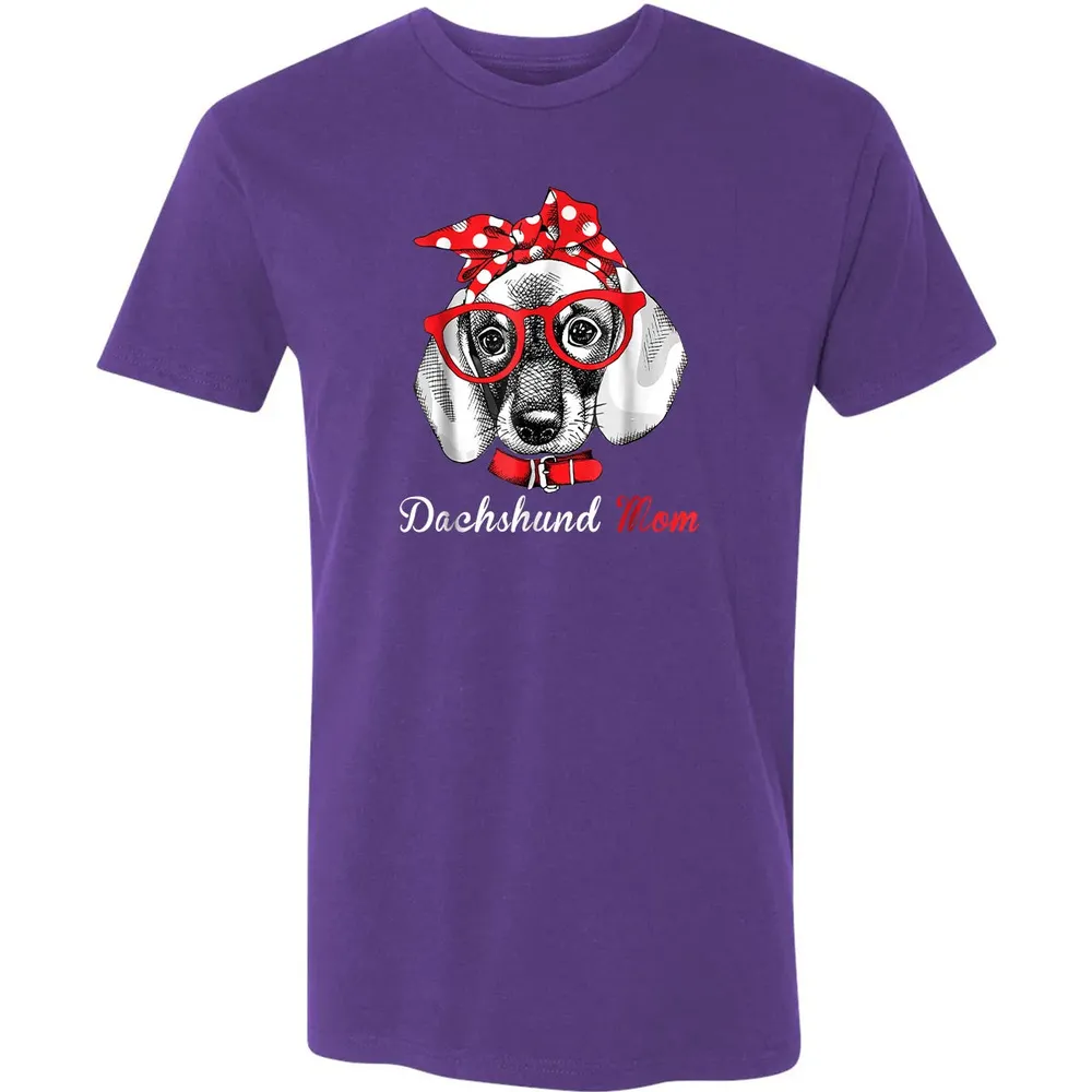 Dachshund Mom  for Doxie Wiener Lovers Mothers Day Gift Premium Unisex T-shirt - 7