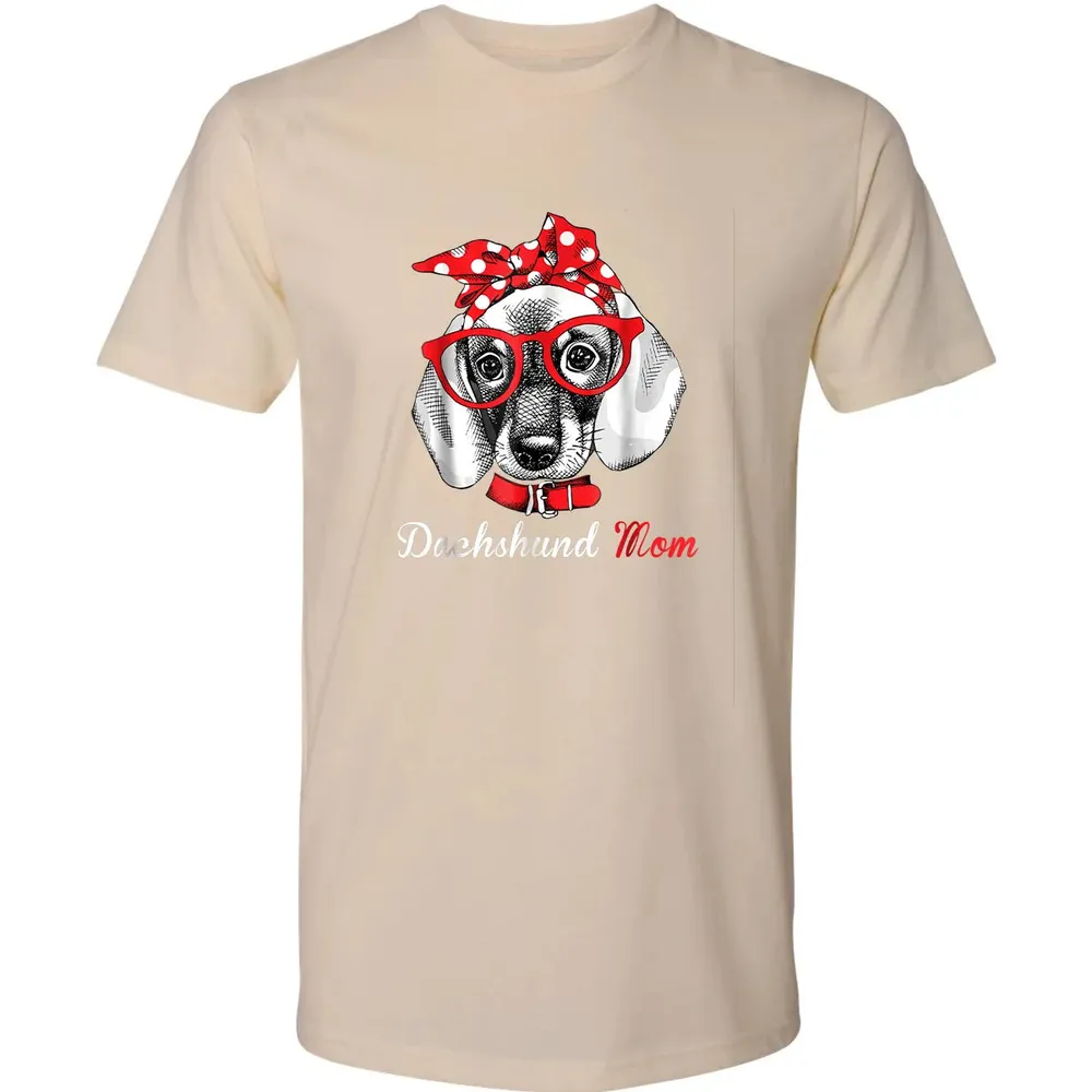 Dachshund Mom  for Doxie Wiener Lovers Mothers Day Gift Premium Unisex T-shirt - 13