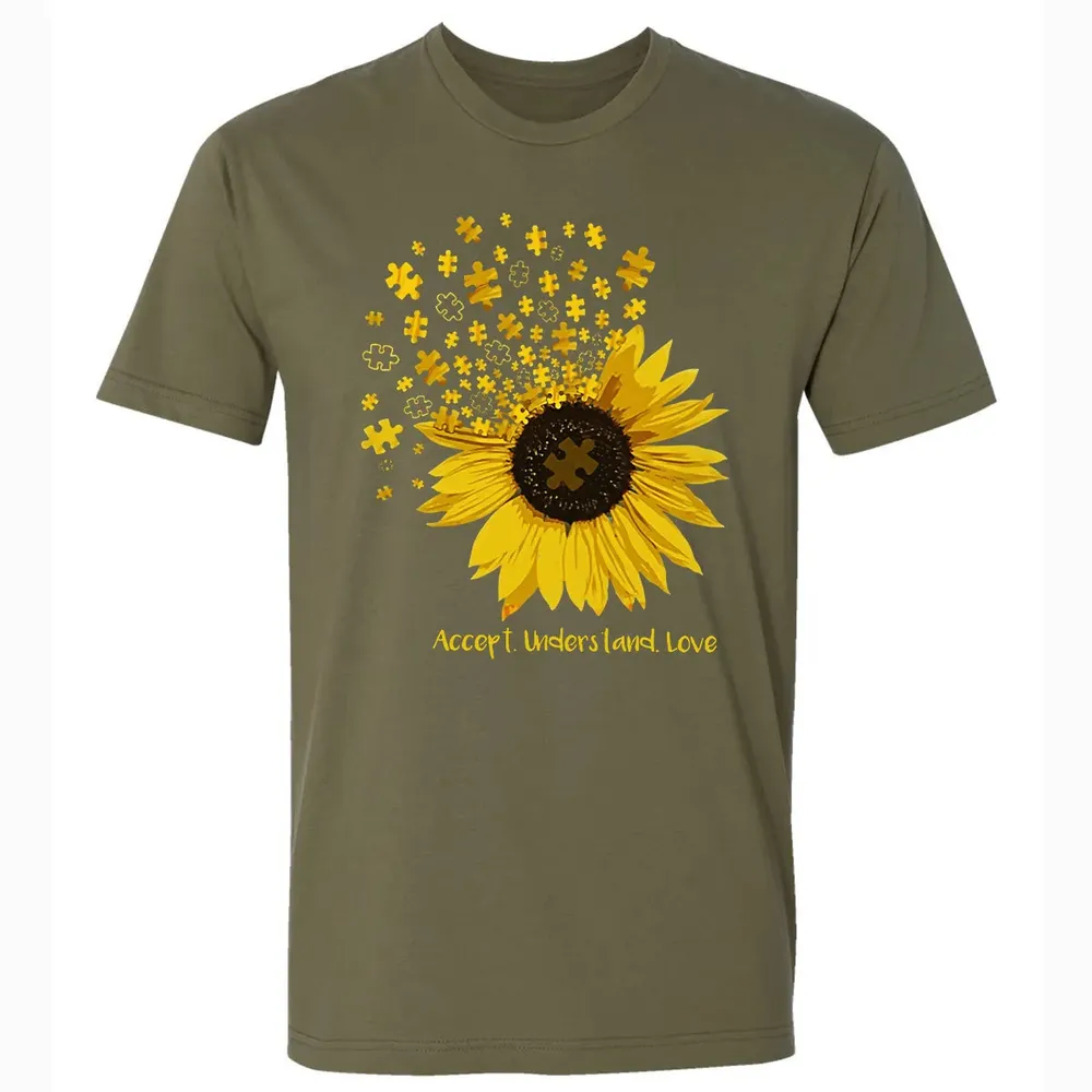 Accept. Understand. Love Premium Unisex T-shirt - 5