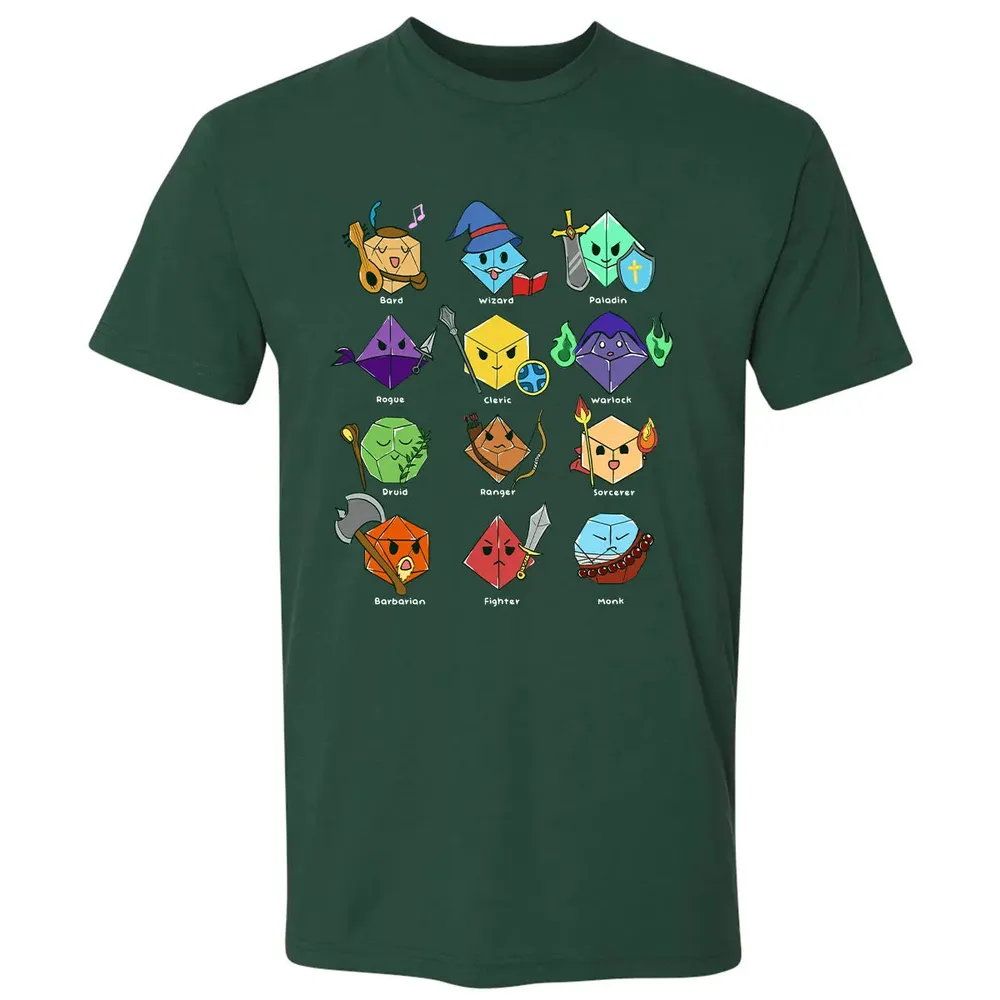Kawaii Classes Dice Premium Unisex T-shirt - 12