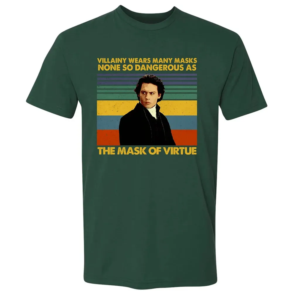 Villainy wears many masks Premium Unisex T-shirt - 12