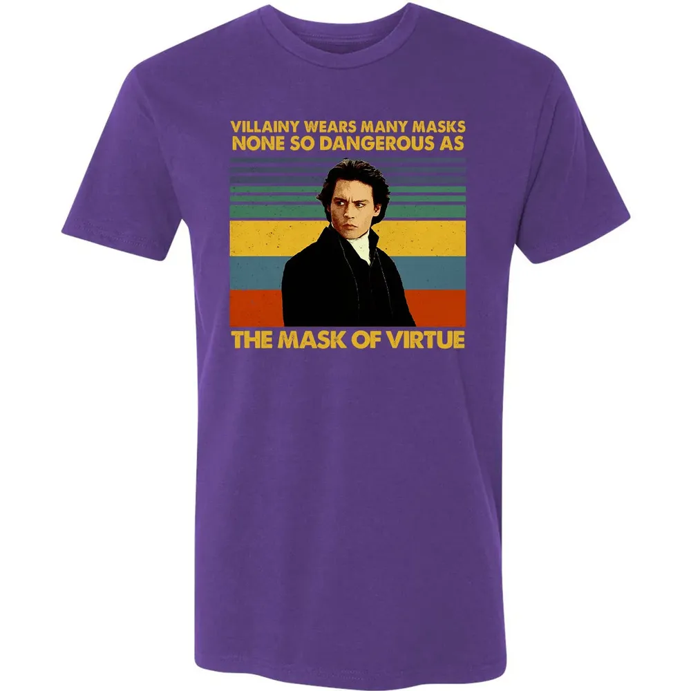 Villainy wears many masks Premium Unisex T-shirt - 7