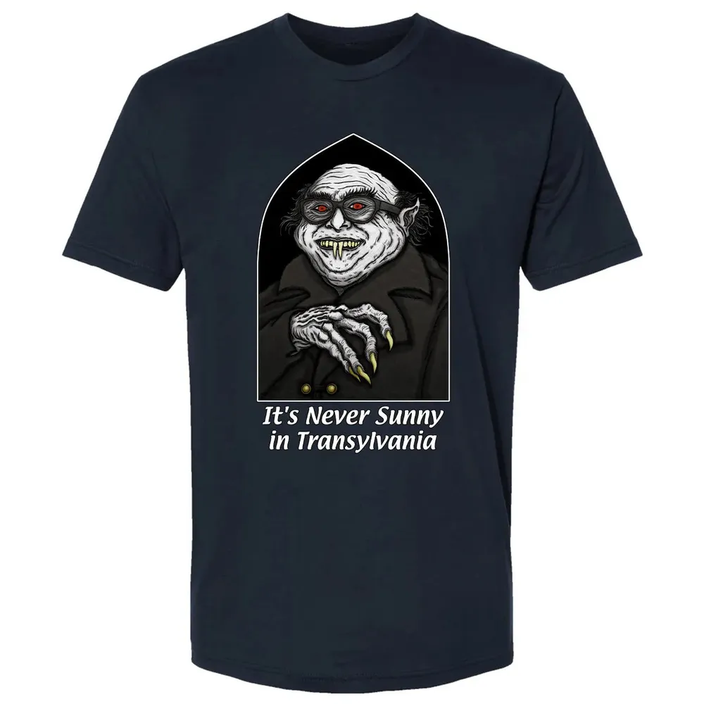 Never Sunny In Transylvania Premium Unisex T-shirt - 2