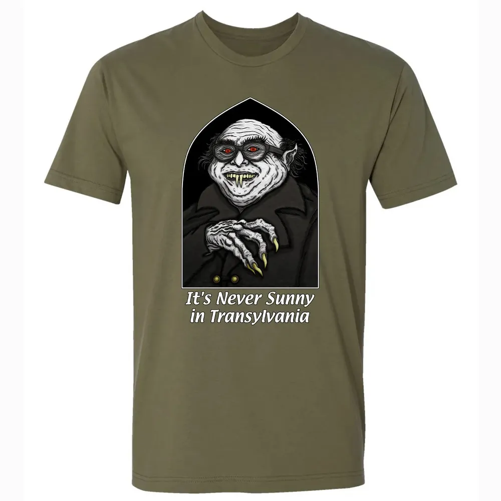 Never Sunny In Transylvania Premium Unisex T-shirt - 5