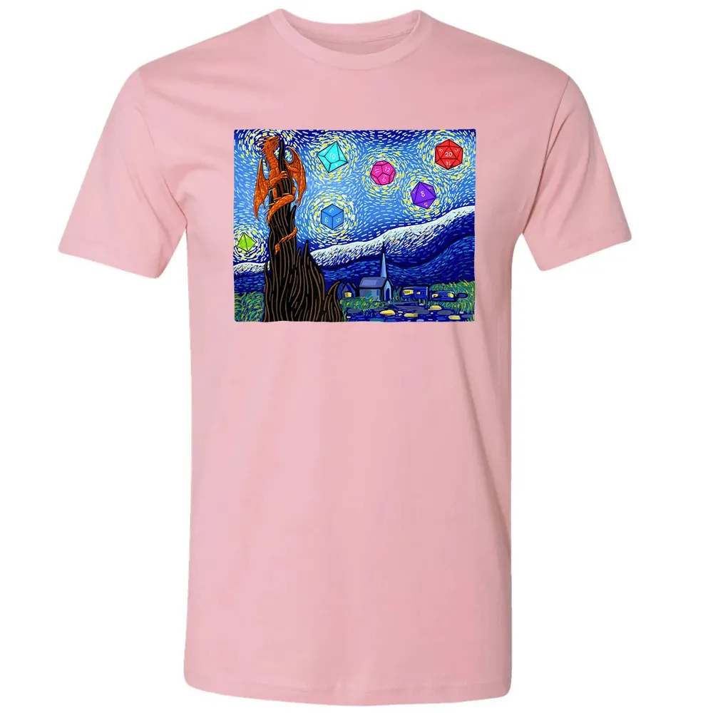 Dices and Starry Night Premium Unisex T-shirt - 3