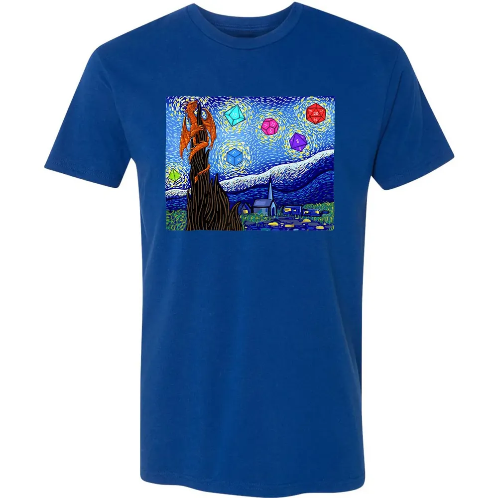 Dices and Starry Night Premium Unisex T-shirt - 10
