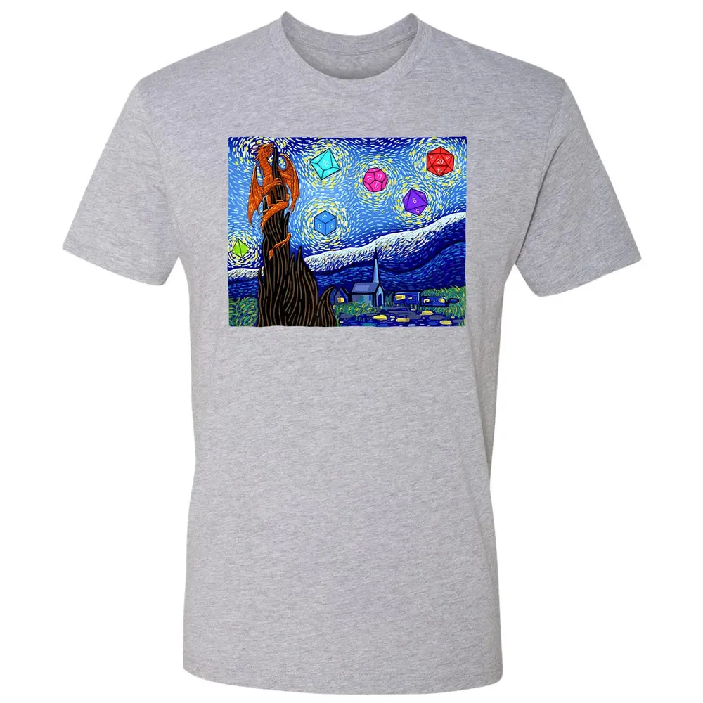 Dices and Starry Night Premium Unisex T-shirt - 9