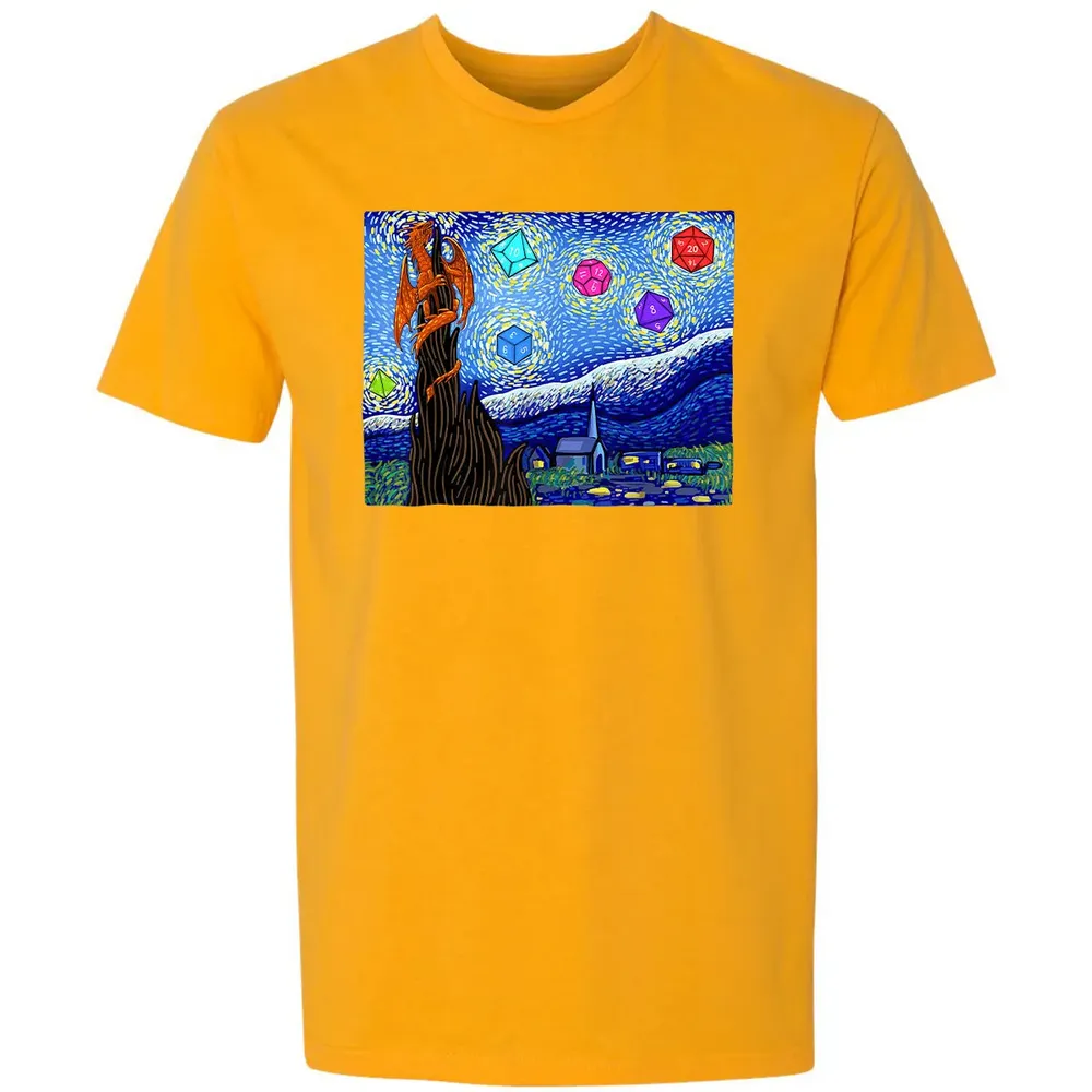 Dices and Starry Night Premium Unisex T-shirt - 11