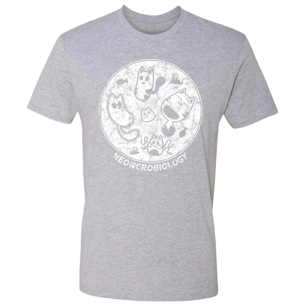 Cute Cat Distressed Bacteria Microbiology Science Premium Unisex T-shirt - 9