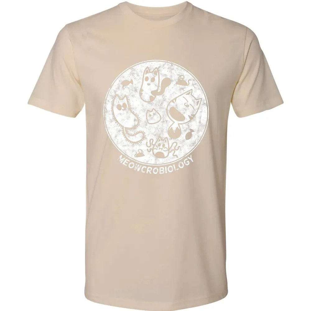 Cute Cat Distressed Bacteria Microbiology Science Premium Unisex T-shirt - 13