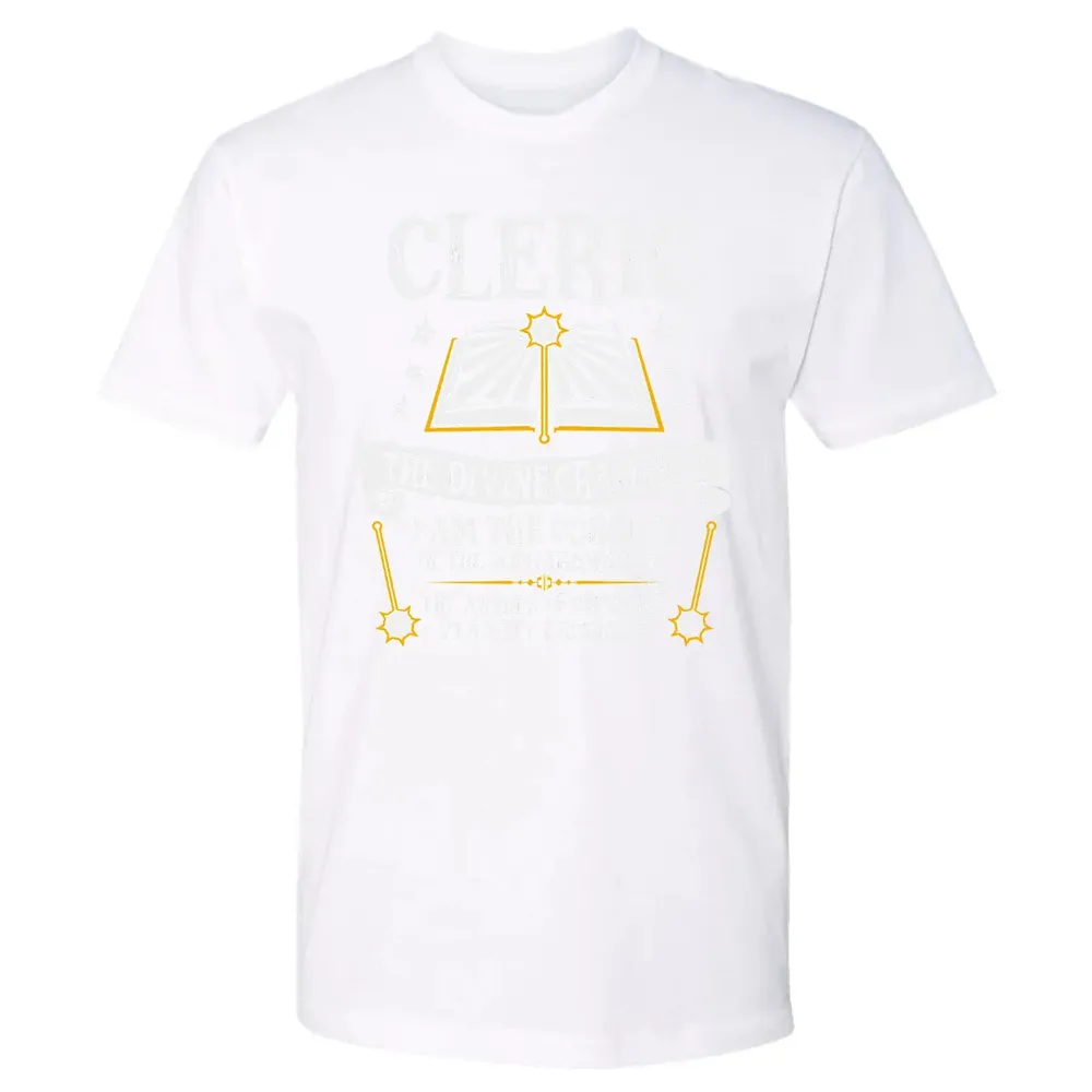 CLERIC, THE DIVINE CHAMPION (Black) Premium Unisex T-shirt - 4