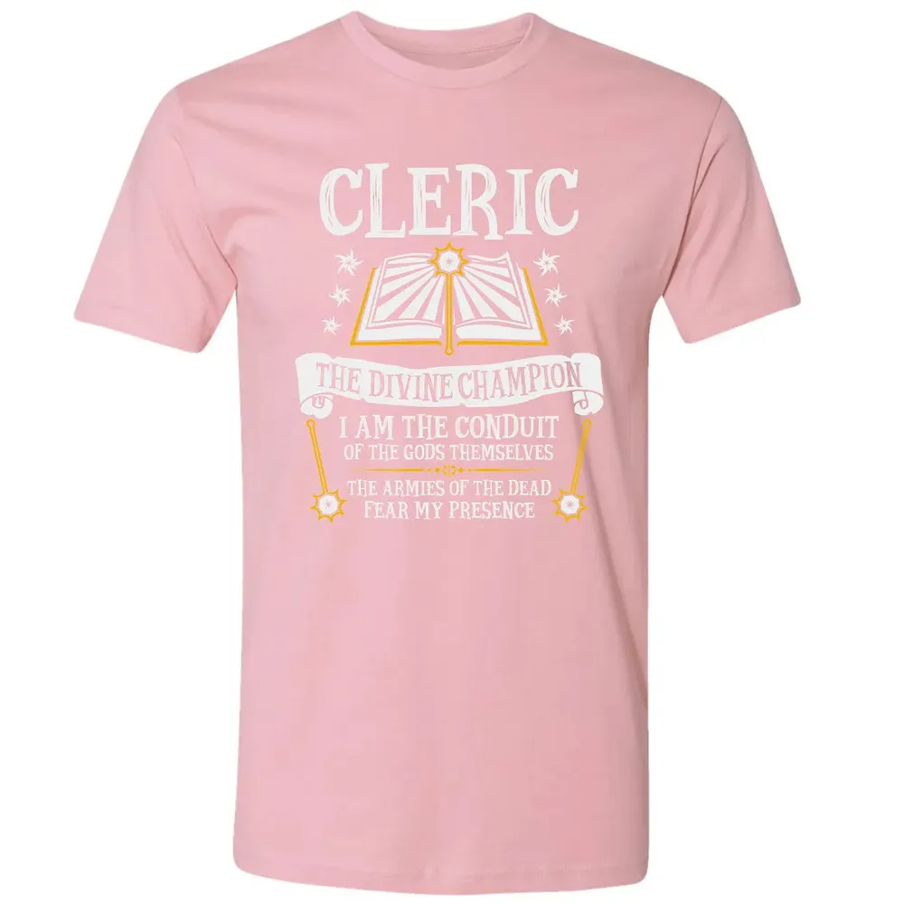 CLERIC, THE DIVINE CHAMPION (Black) Premium Unisex T-shirt - 3