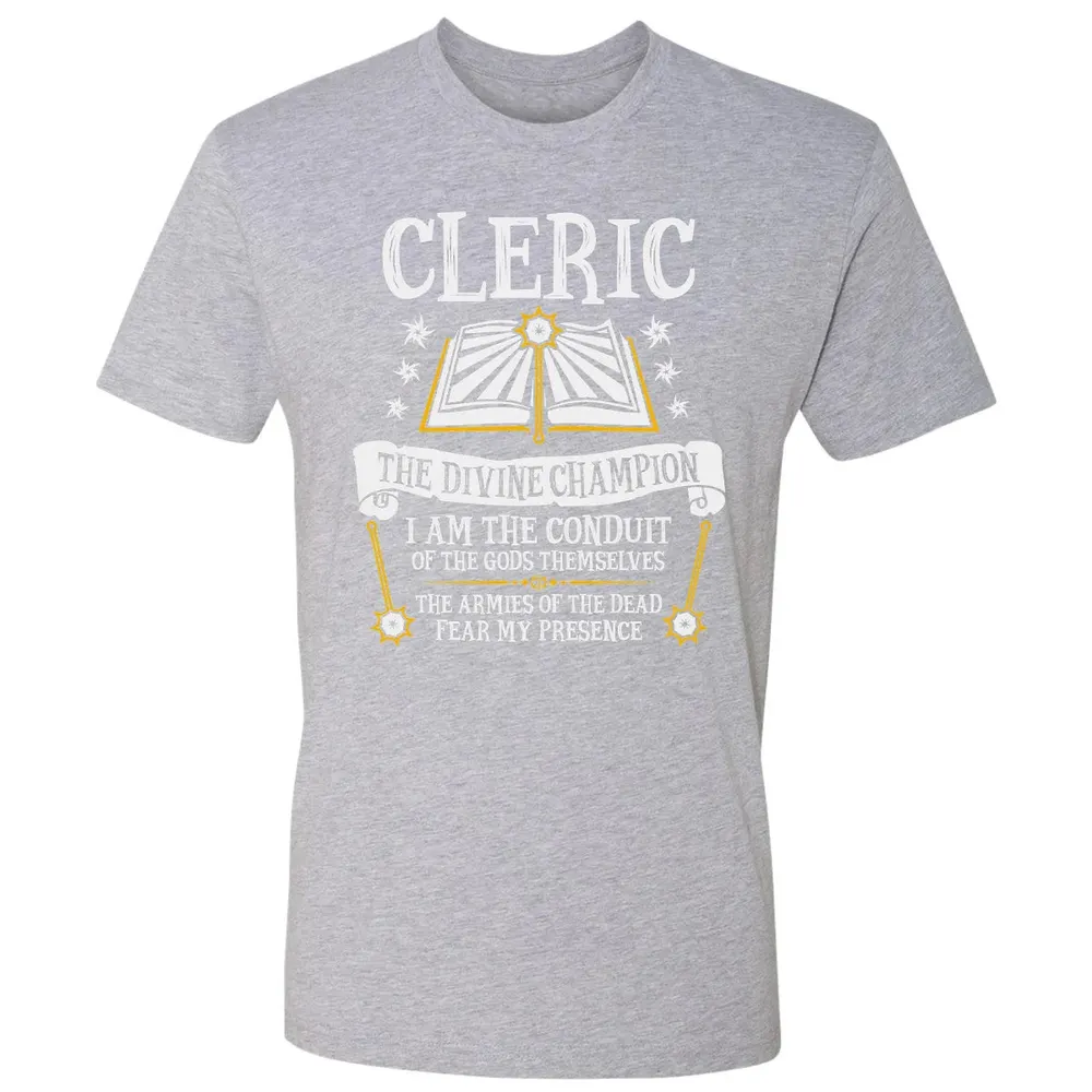 CLERIC, THE DIVINE CHAMPION (Black) Premium Unisex T-shirt - 9